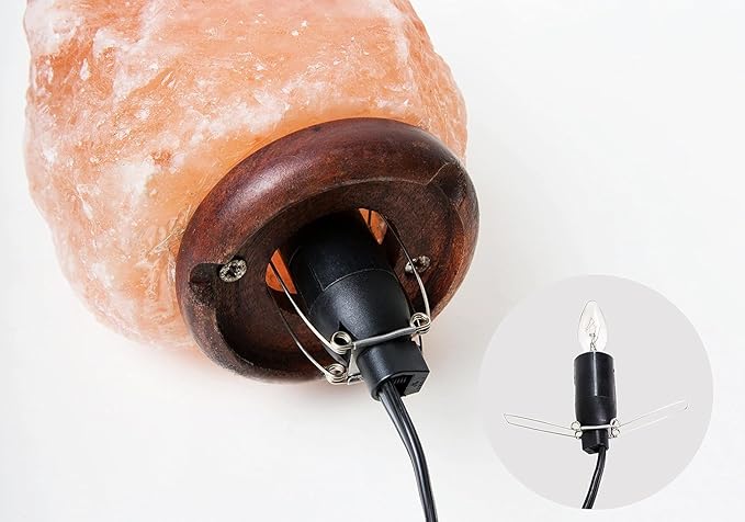 Himalayan Salt Lamp Cord - 25W Dimmable Halogen Replacement Bulbs, E12 Base, Perfect for Himalayan Salt Lamps, Night Lights, Wax Warmers - with 6 Free Bulbs for Salt Lamp (2) - Bloomnest