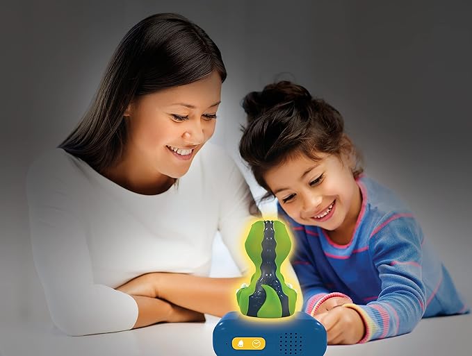 LEXiBOOK - Dinosaur Nightlight Alarm Clock, Clock, Alarm Clock for Boys and Girls, Snooze, Blue/Green - RL800DINO - Bloomnest