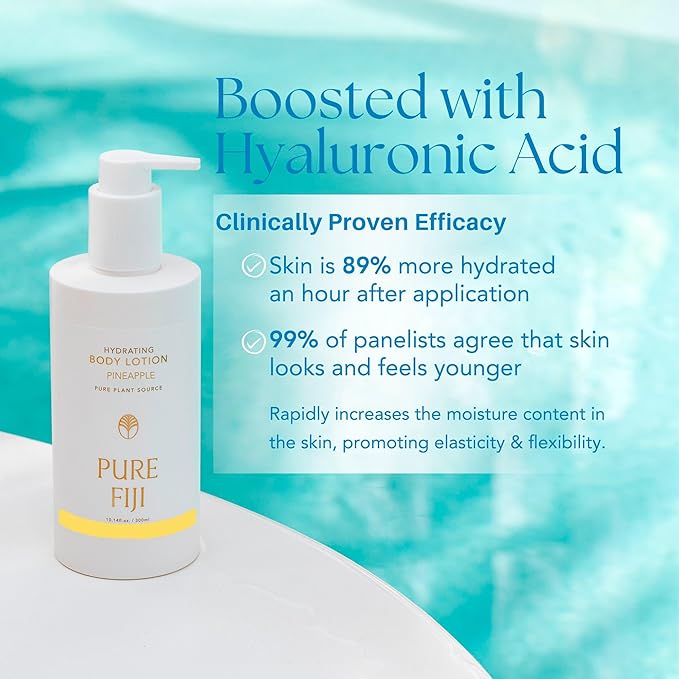 PURE FIJI Hydrating Body Lotion, Pineapple (10.14 Fl.Oz /300ml) - Bloomnest