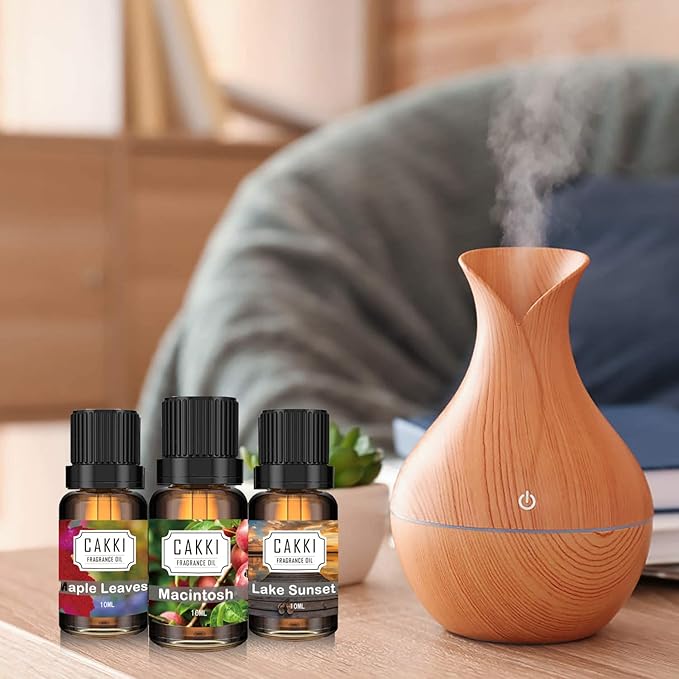 Autumn Essential Oils for Diffusers for Home, CAKKI Fragrance Oils Set, 6 Fall Scents, Natural Aromatherapy Oils, for Candles Making, for Soaps Making, for Humidifiers, 6x10 ml - Bloomnest
