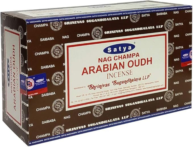 Arabian Oudh Incense Sticks and Holder Bundle - Satya Incense - Bloomnest