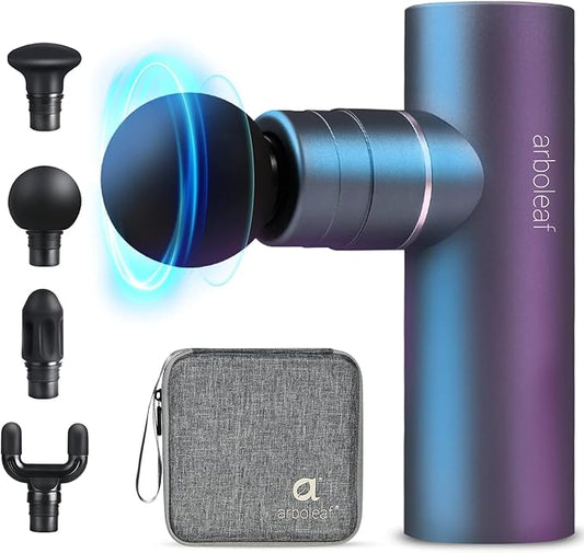 arboleaf Massage Gun Deep Tissue, Full-Metal Electric Portable Hand Held Massager Gun with Case for Back, Body Sore Muscles, Pain Relief, Gifts for Dad, Office, Home, Athletes - Bloomnest