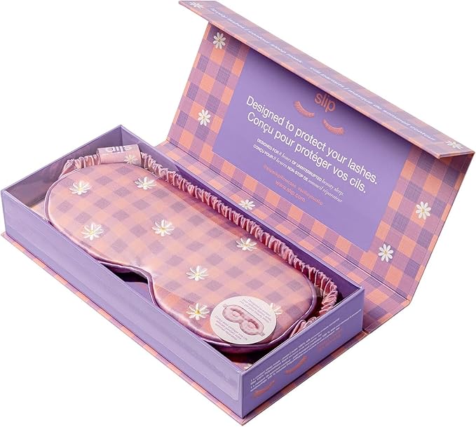 slip Pure Silk Contour Sleep Mask: Protect Your Delicate Lashes with Our Innovative, Lash-Friendly Design. Experience Uninterrupted Beauty Sleep with Slipsilk Comfort, 1 Contour Mask, Posie - Bloomnest