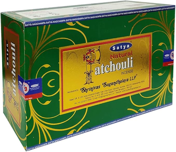 Natural Patchouli Incense Sticks and Incense Stick Holder Bundle Insence Insense Satya Incense - Bloomnest