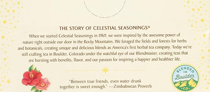 Celestial Seasonings Raspberry Zinger Herbal Tea, Caffeine Free, 20 Tea Bags Box (Pack of 6) - Bloomnest