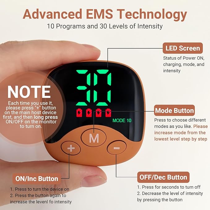 EMS Foot Massager for Neuropathy, Portable Foot Stimulator Mat for Women and Men - Bloomnest