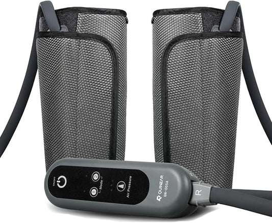 QUINEAR Air Compression Leg Massager for Circulation & Pain Relief, Calf Massagers with 2 Modes & 3 Intensities, Sequential Compression Device (SCD) for RLS, Edema, FSA-HSA - Ideal Gift - Bloomnest