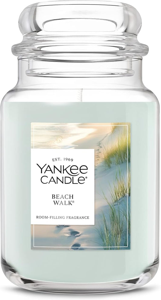 Yankee Candle Beach Walk Scented Candle, 22oz Large Jar with up to 150 Hour Burn Time, Giftable - Bloomnest