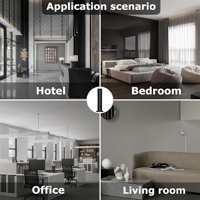 Hotel Scent Diffuser Machine -Cordless Rechargeable Diffuser for Whole House- Scent Air Machine for Home -App Bluetooth Control - Waterless Essential Oil Diffuser for Large Room, Studio Office -Black - Bloomnest