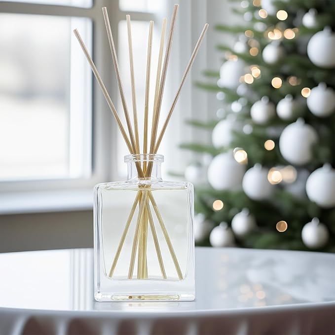 Urban Naturals Oud Reed Diffuser Set – Bergamot, Raspberry, Oud, Musk, Warm Amber – Made with Essential Oils – Sleek Rectangular Refillable Glass Bottle – Made in The USA UrbanNaturals
