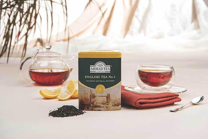 Ahmad Tea Caddy Gift Tin, English Scene, English Tea No.1, 100 Gram - Bloomnest