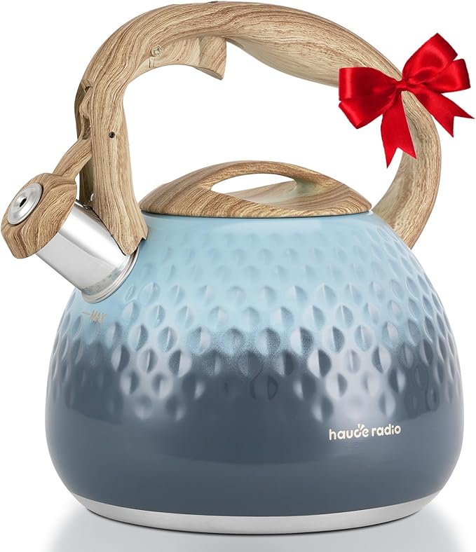 Tea Kettle, Loud Whistle Tea Kettles for Stovetop,Food Grade Stainless Steel Tea kettles for Stove Top with Anti-hot Ergonomic Handlefor Tea, Coffee, Milk,2.5QT - Bloomnest