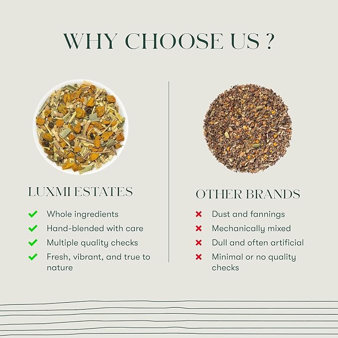 Luxmi Estates Astounding Ashwagandha Tea, 50 Tea Bags, with Ashwagandha, Turmeric, Ginger, Lemongrass & More, for Stress Relief, Calming, and Relaxing - Bloomnest