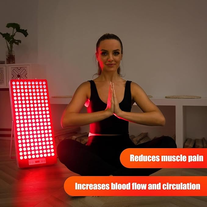 2025 Red Light Therapy Device, Red 660nm & Near Infrared 850nm, Full-Body Light Therapy Panels for Face with Pain, Skin, Recovery, Sleep, Performance iPlantop