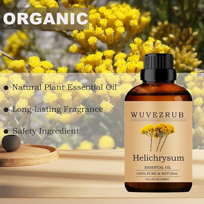 Helichrysum Essential Oil - 120ML Pure and Natural for Aromatherapy Diffuser - 4 Fl Oz - Bloomnest