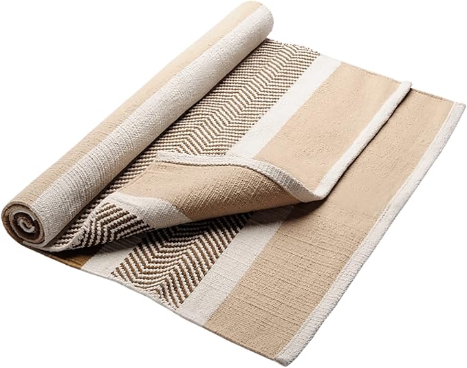 Hugger Mugger Cotton Yoga Rug - Absorbent, Grippy Tight Weave, Ashtanga and Hot Yoga Rug, Helps with Slippery Hands and Feet - Bloomnest