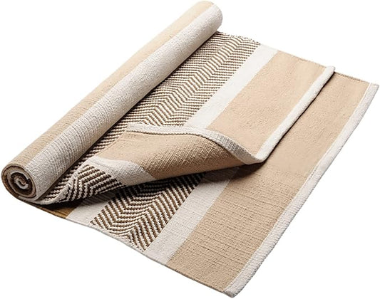Hugger Mugger Cotton Yoga Rug - Absorbent, Grippy Tight Weave, Ashtanga and Hot Yoga Rug, Helps with Slippery Hands and Feet - Bloomnest