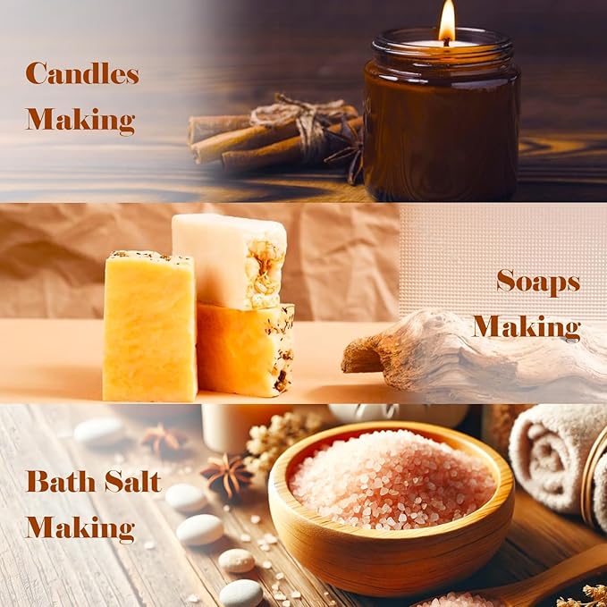 AmaKane Bakery Fragrance Oils, Fall Essential Oils for Diffuser, Candle Making, Soap Scents- Apple Cinnamon, Sugar Cookies, Snickerdoodle, Eggnog Cake, Blueberry Muffin, Hot Fudge, 6x10ml - Bloomnest