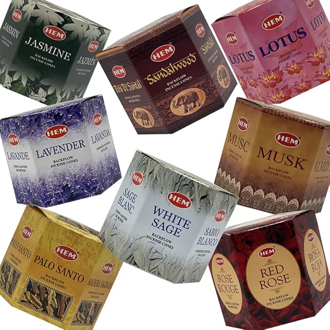 Variety Backflow Incense Cones for Waterfall and Mat Bundle Inciensos Aromaticos|Incienso|Inciense|Insienso TRUMIRI