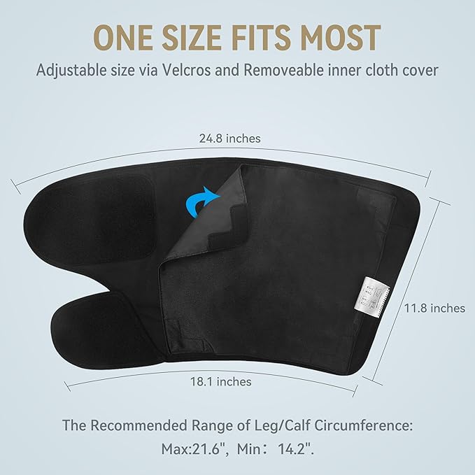 FIT KING Leg Massager with Heat Air Compression Calf Massager for Circulation Helpful for Pain Relief RLS Edema and Relaxation - Great Gift for Wife Mom - Bloomnest