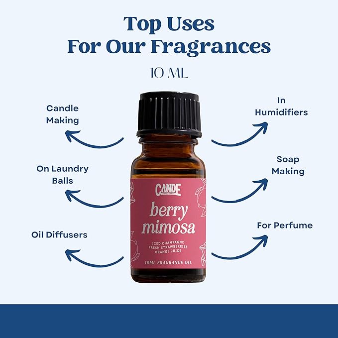 CANDECraftCo Premium Fragrance Oil – Diffuser Oils Fragrances Scented for Home, Candle Soap Making Supplies, Aromatherapy Blends for House (0.34 Fl Oz) (2-Pack, Apple + Mahogany) - Bloomnest