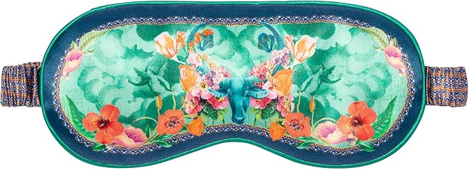 slip Pure Silk Sleep Mask - 100% Pure 22 Momme Mulberry Silk Eye Mask - Comfortable Sleeping Mask with Elastic Band + Filler and Internal Liner, Zodiac Collection: Taurus - Bloomnest