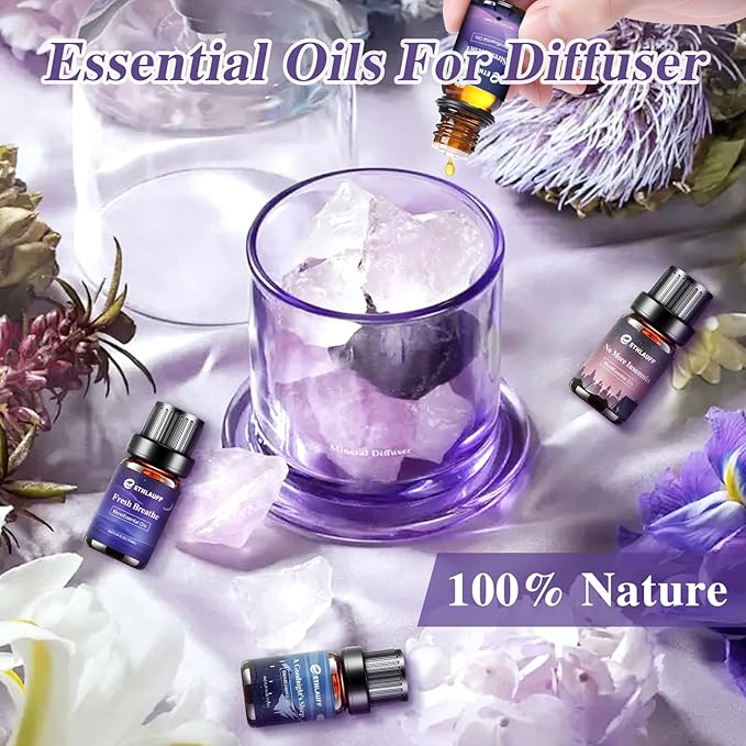 Sleep Essential Oils, Essential Oil Blends for Diffusers for Home (Relax, Stress Relief, Fresh Breathe, Sweet Dreams) Candle Making Scents, Relaxation Gift for Women and Men - Bloomnest