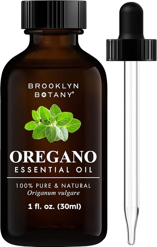 Brooklyn Botany Oregano Essential Oil - 100% Pure and Natural - Premium Grade Oil with Dropper - for Aromatherapy and Diffuser - 1 Fl Oz - Bloomnest