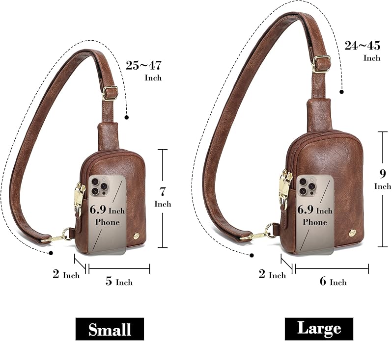 INICAT Small Sling Bag for Women Everyday & Travel Crossbody Bags Lightweight Cross Body Purses Vegan Leather - Bloomnest