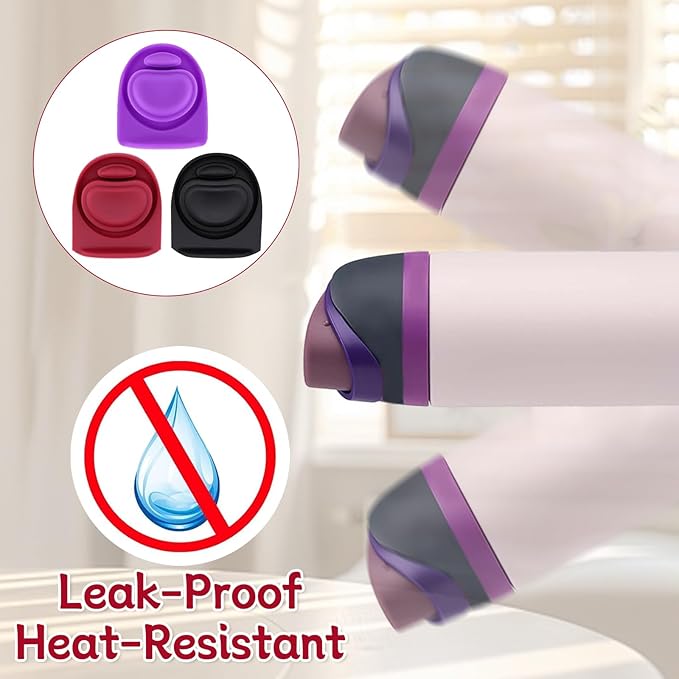 3pcs Replacement Rubber Stopper Seal Compatible with Owala FreeSip 24oz 32oz,Water Bottle Lid Cap Silicone Seal Parts for Owala 16/19/24/32/40oz Spout Gasket Mouthpiece Piece Accessories F2A2 Frokolla