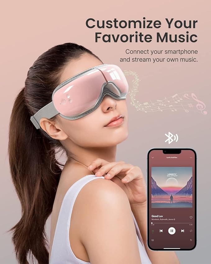 RENPHO Eyeris 1 Eye Massager with Heat, Birthday Gifts Eye Mask for Mom Dad Women Men Her Him, Smart Sleep Mask for Relax, Reduce Strain - Bloomnest