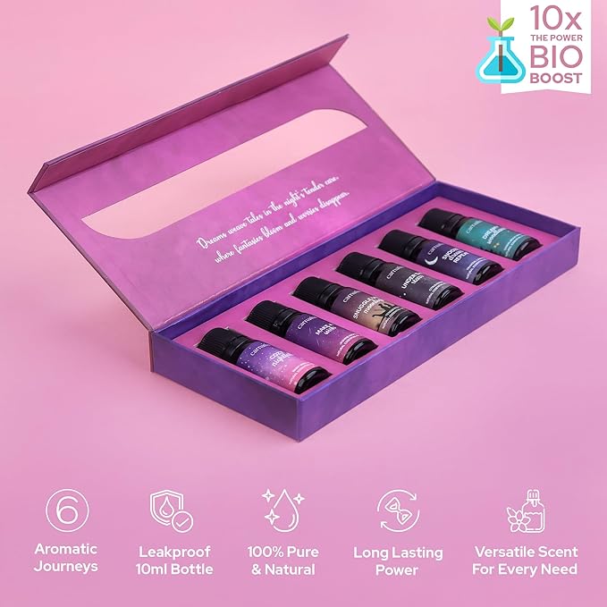 Carnatia Sleep Essentials Essential Oil Set – 100% Pure & Natural Aroma Blends for Deep Sleep, Stress Relief & Relaxation | Calming Oils for Diffusers, Pillows & Bedtime Routines - Bloomnest