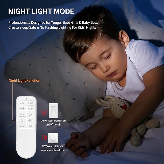 Modern Ceiling Light LED Kids Room Ceiling Lamp for Bedroom Dimmable Soccer Flush Mount Ceiling Light with Remote Control 17" Living Room Light Fixtures for Boys Room,Kitchen 3000k-6000K - Bloomnest