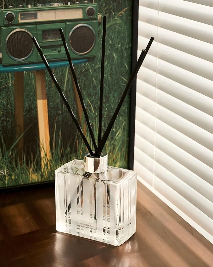 M&SENSE Reed Diffuser Set - 7.04oz Ocean Breeze Scent Diffusers with Sticks for Home, Oil Fragrance with Sticks, Shelf Decor for Bedroom Bathroom Office MSENSE