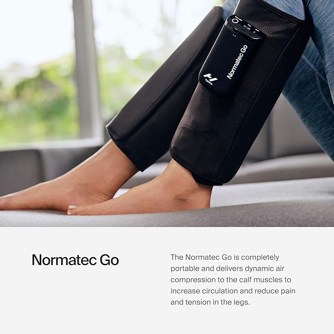 Hyperice Normatec Go Calf - Recovery System with Patented Dynamic Compression Massage Technology - Targeted Relief for Pain and Inflammation - FSA-HSA - Bloomnest