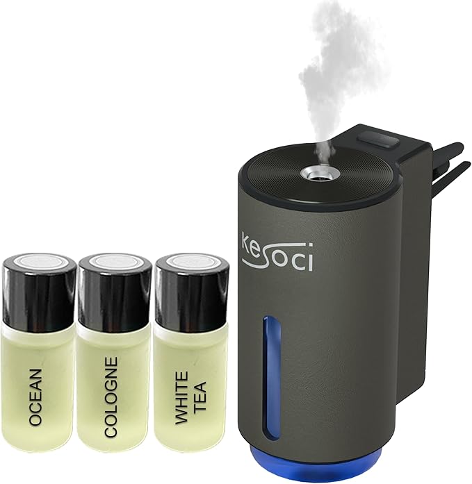 Smart Car Air Freshener: Revolutionary Smart Car Diffuser Vent Clip with 3 Exclusive 10 ml Fragrances (Fresh Essence Collection) - Bloomnest