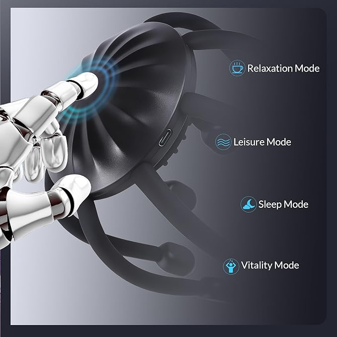 Electric Scalp Massager, 360° Octopus Head Massager Automatic 4 Modes Scalp Stress Relax Device-8 Heads MEDAMOC