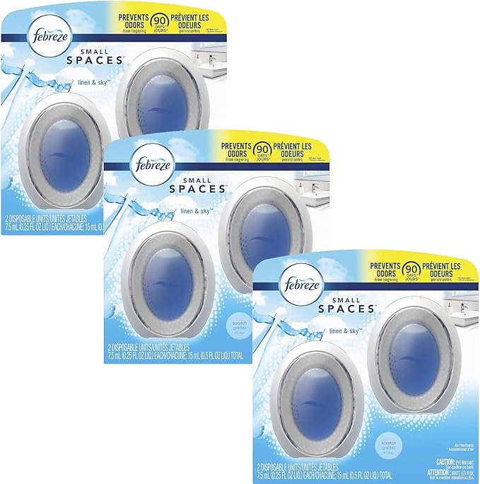 Febreze Small Spaces Air Freshener - Linen & Sky (Pack of 6) 6 - Bloomnest