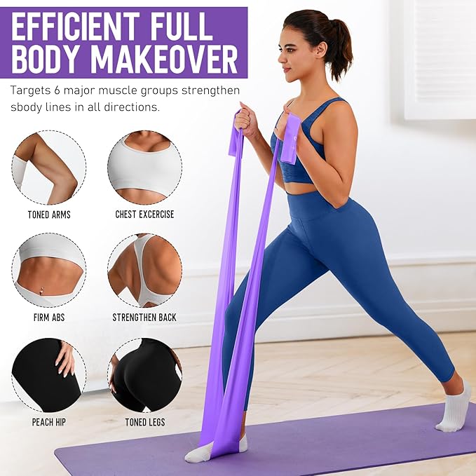 WALITO Resistance Bands for Working Out, Exercise Bands for Women and Men, Workout Bands for Physical Therapy, Stretch, Recovery, Pilates, Rehab, Strength Training and Home Gym - Bloomnest