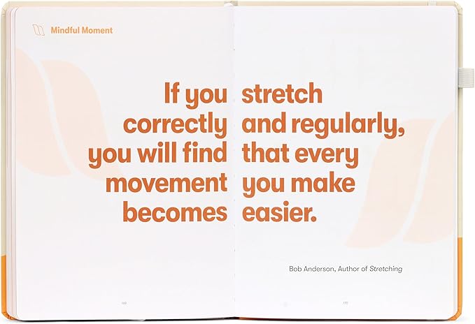 The Stretching Sidekick Journal by Habit Nest. Guided Stretching Routines to Keep You Flexible, Energized, and Live Comfortably. 66 Stretching Routines that only take 15-20 mins a day. Turn Motivation - Bloomnest