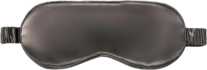 slip Pure Silk Sleep Mask - Charcoal | 100% Mulberry Silk, Ultra Soft & Comfortable, Blocks Light for Restful Sleep | Adjustable Strap for Perfect Fit, Gentle on Skin & Hair | Ideal Travel Accessory - Bloomnest