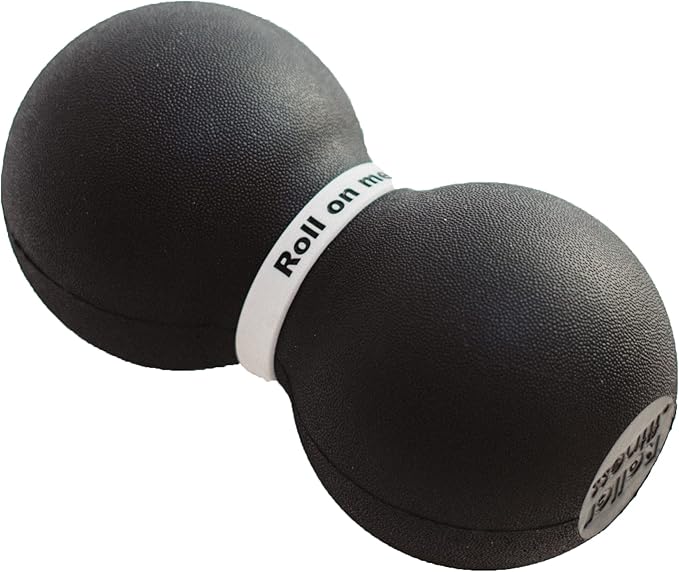 Roller Fitness Infinity Roller, Peanut Foam Roller, Large 8-Inch Double Massage Ball Exercise Roller (Black - Firm) - Bloomnest