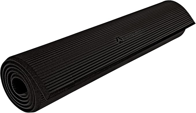 Hugger Mugger Ultimate Cushion Yoga mat - Black - Ultimate thick, grippy, soft yoga mat, extra long and wide, and extra cushion - Bloomnest
