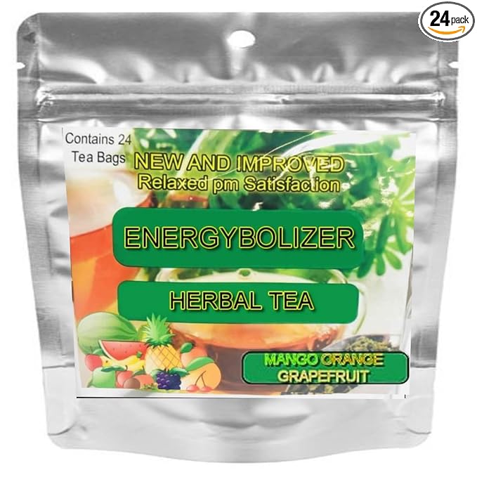 Energybolizer Perfect Weight Herbal Tea (24 Bags)| Natural Energy Booster for Women and Men | Increase Energy, Improve Digestion (Mango Orange Grapefruit) - Bloomnest