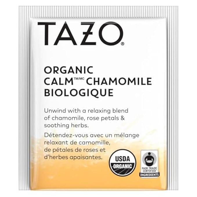 TAZO Calm Chamomile Herbal Tea Bags, Caffeine Free Blend, 16 Total Tea Bags - Bloomnest