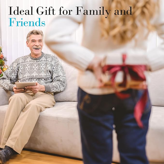Chair Massager Cushion, Back Massager with Heat, Electric Seat Massage Pad, Back Massage Chair Pad for Back Pain Relief, 2 Heat Levels & 5 Vibrating Modes, Christmas Gifts for Men Dad Mom Him Her - Bloomnest