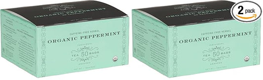 Harney & Sons Organic Peppermint Tea 1.76oz/50g (50 Tea Bags) (Pack of 2) - Bloomnest
