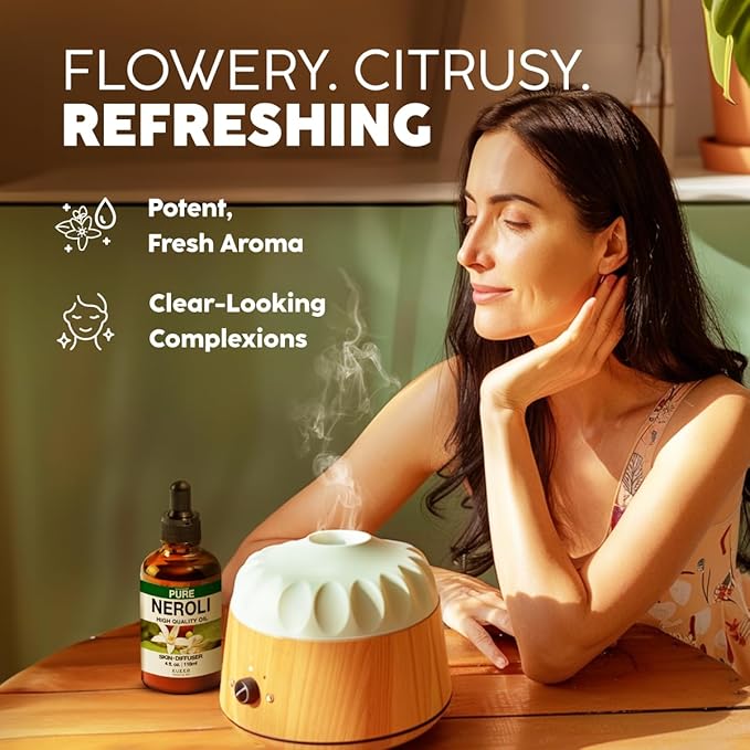 KUKKA Neroli Essential Oils - 4 Fl Oz - for Hair, Skin, Diffuser, Aromatherapy & DIY Soap Making Scent - Bloomnest