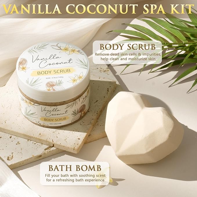 Valentine's Day Birthday Gifts for Women Self Care Package Get Well Soon Gift Baskets, Thinking of You Sympathy Spa Gift Set w/ Crochet Flower Bouquet, Unique Gifts for Women Her Wife Girlfriend Mom