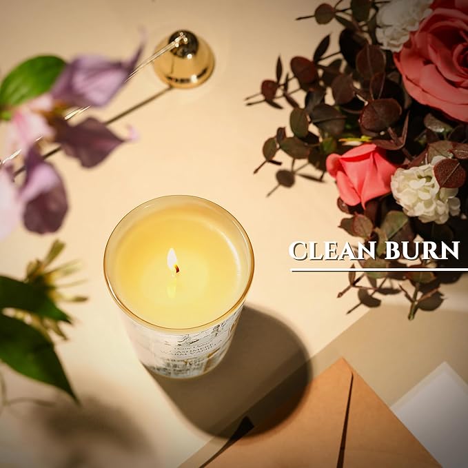 HomeLights Scented Candles for Women & Men, 6.7oz Candle Jars Aromatherapy Single Wick Candle, Ideal for Industrial Chic Home Decor and Gifts, Cashmere Warm Vanilla - Bloomnest
